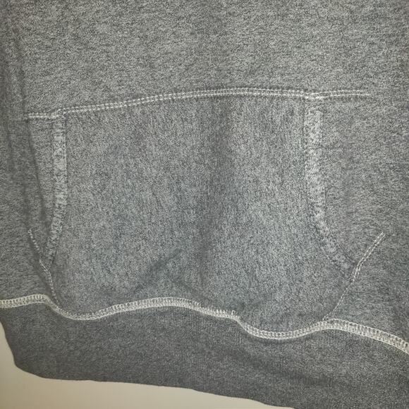 Vintage Y2K American Eagle Gray Hoodie Womens L Chain Embroidery NEW YORK - Picture 6 of 16